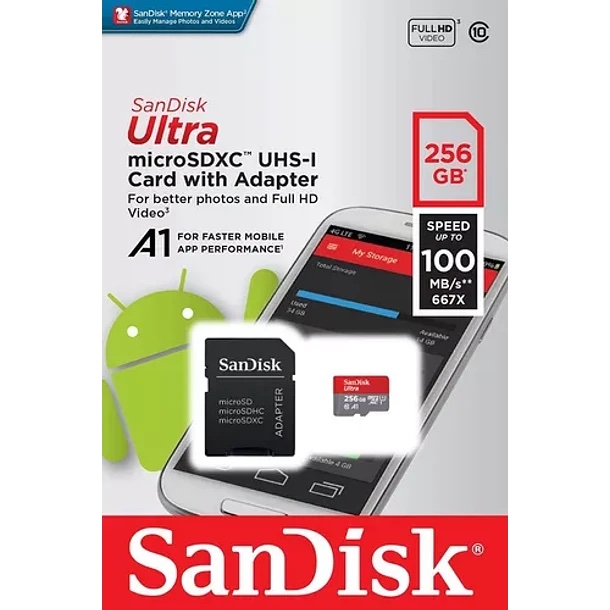 Memoria MicroSD Sandisk 256 GB