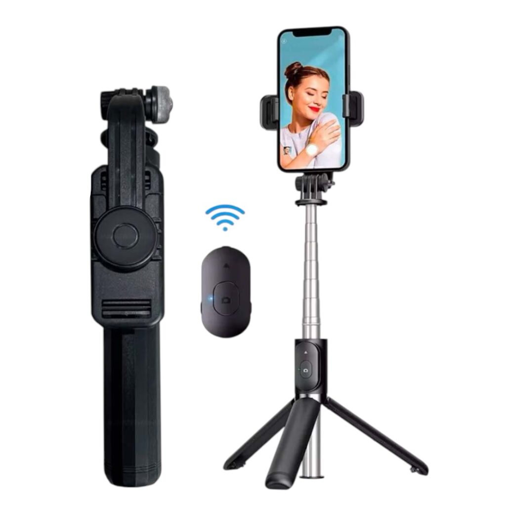 Palo de Selfie con Trípode y Bluetooth