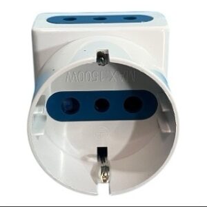 Adaptador de Enchufe Europeo Schuko – 3 Salidas - Imagen 1