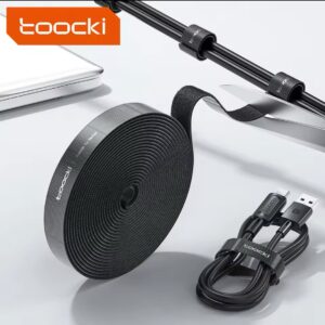 Cinta Organizadora de Cables TOOCKI (5M) | Reutilizable y Ajustable - Imagen 4