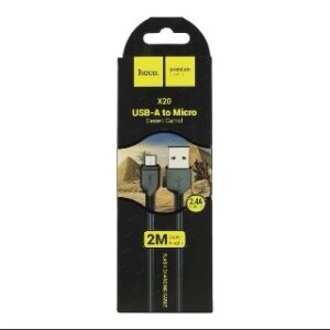 Hoco X20: Cable Micro USB de 2M con Carga Rápida 2.4A - Imagen 1