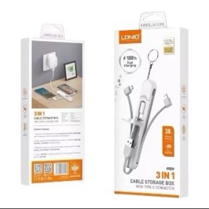 Cable 3 en 1 Compacto – Carga Rápida 3.8A y Diseño Portátil - Imagen 3