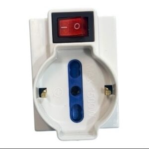 Enchufe Multiplicador con Interruptor | 2 Tomas + Adaptador Shuko - Imagen 3