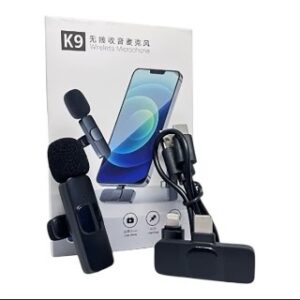 Micrófono Doble K9 Plug & Play – Compatible con Type-C y Lightning - Imagen 1