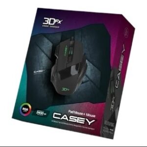 Kit Gamer 3DFX CASEY – Mouse RGB 2400 DPI + Pad Mouse Profesional - Imagen 3