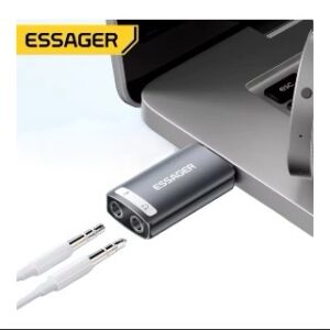 Tarjeta de Sonido Externa USB Plug & Play – Compatible con PS5, PC y Laptop - Imagen 4