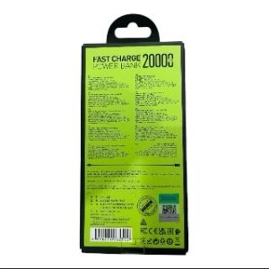Power Bank Hoco J101A 20000mAh | Carga Rápida 22.5W y 3 Salidas USB - Imagen 4