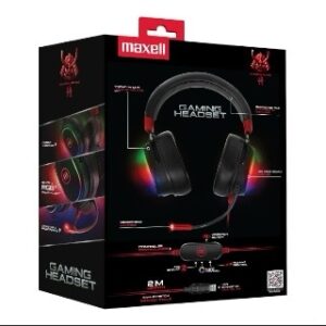 Audífonos Gamer Maxell RGB con Vibración y Micrófono Samurai Series - Imagen 3