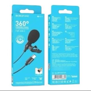 Micrófono lavalier Borofone FK11 USB‑C – Plug & Play - Imagen 4