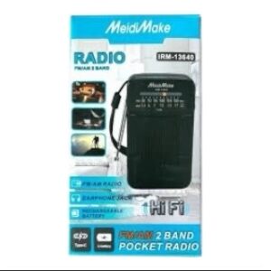 Radio Portátil FM/AM IRM-13640 | Recargable con Sonido Hi-Fi - Imagen 4