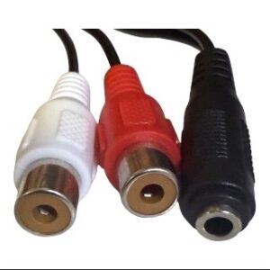 Adaptador de audio 3.5mm hembra a RCA hembra
