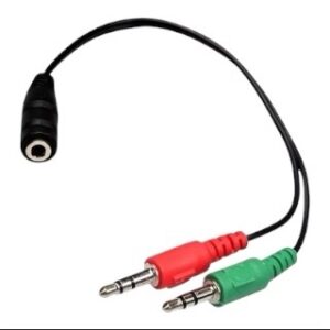 Adaptador 3.5mm hembra mic + audífono | Gaming, clases online o videollamadas - Imagen 3
