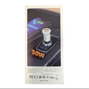 Cargador para Auto Vidvie CC546 – USB‑C + USB‑A con Carga Rápida - Imagen 3