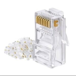 Conector RJ45 x10 Unidades – Pines Dorados | Alta Conductividad para Red Ethernet - Imagen 3