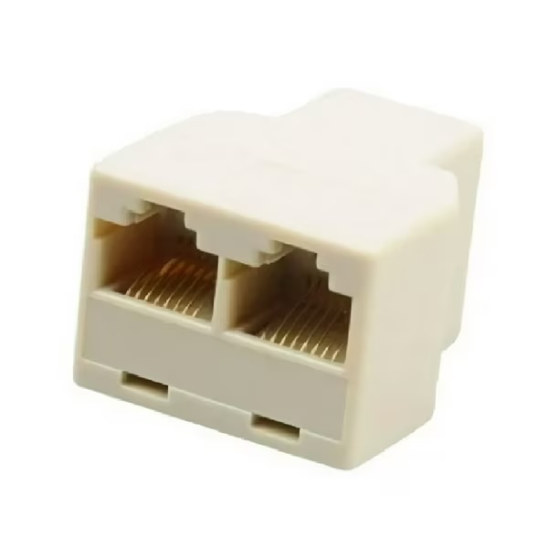 Adaptador Splitter RJ45 1 a 2 Cat5 Cat6 para Red LAN