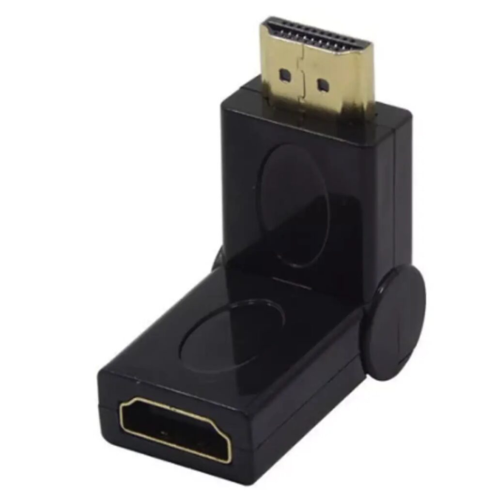 Adaptador HDMI Macho a Hembra Giratorio para TV y Monitor