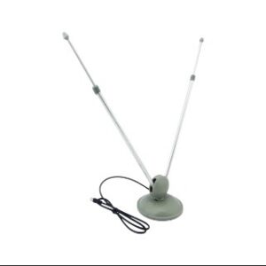 Antena Interior VHF/UHF GS-004 Doble Varilla para TV Abierta