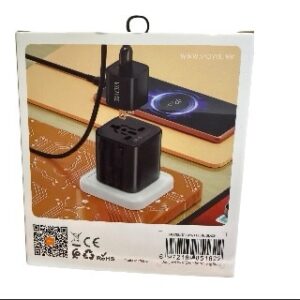 Adaptador Universal de Viaje VIDVIE TA4409 10A 2500W Negro - Imagen 4